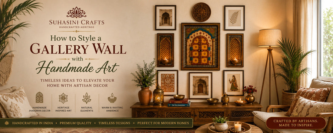 How to Style a Gallery Wall with Handmade Art