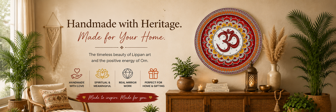 From Sacred Symbol to Stunning Statement Piece: Styling Handmade Om Lippan Art in Modern Homes