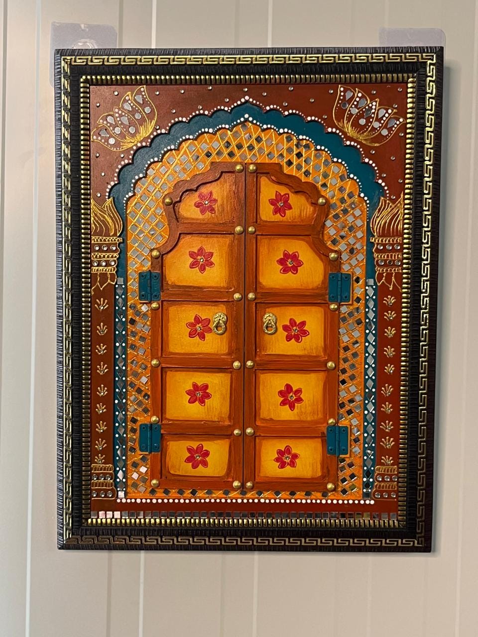 Handmade Jodhpuri Jharokha Mirror | Rajasthani Wall Hanging | Ethnic Home Accent | Housewarming Gift